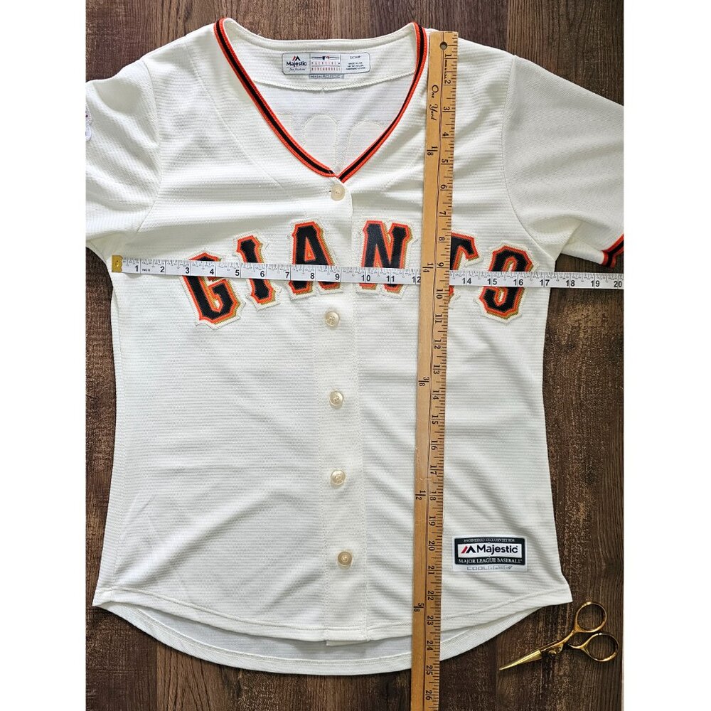 Majestic Genuine Posey 28 San Francisco Giants World Series 2014 Jersey - Picture 3 of 8